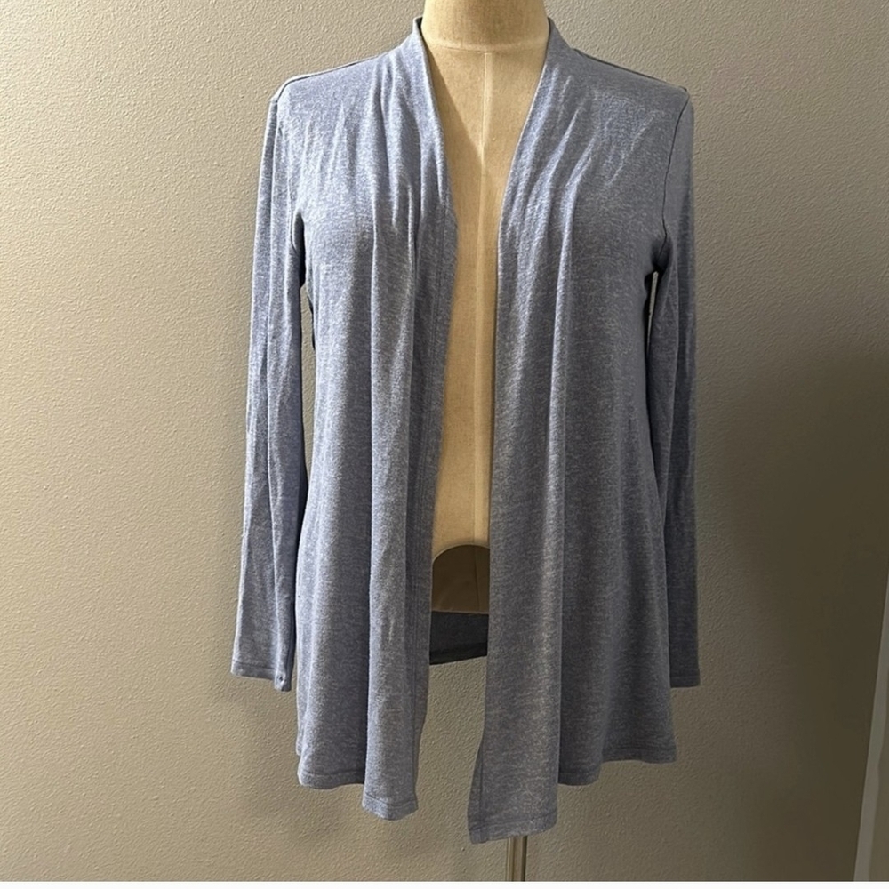 GAP Gray Cardigan Sweater Open Front Lightweight